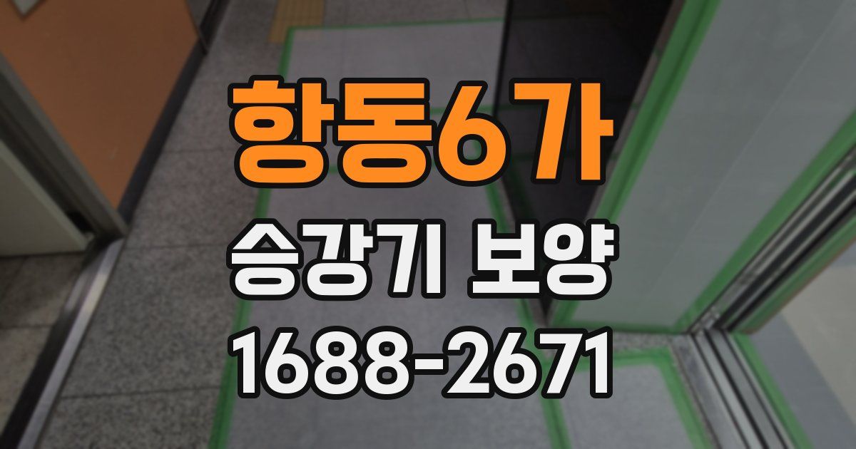 항동6가 승강기 보양