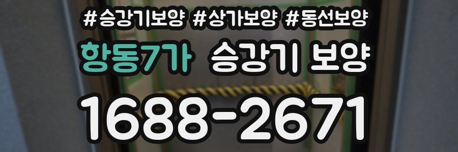 항동7가 승강기 보양