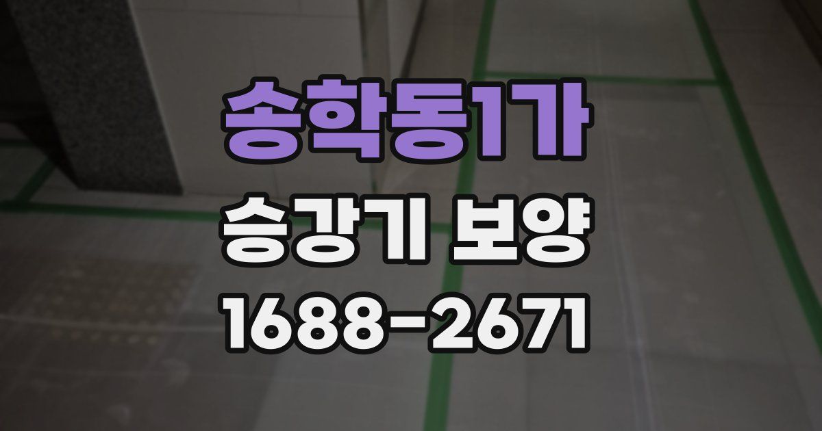 송학동1가 승강기 보양