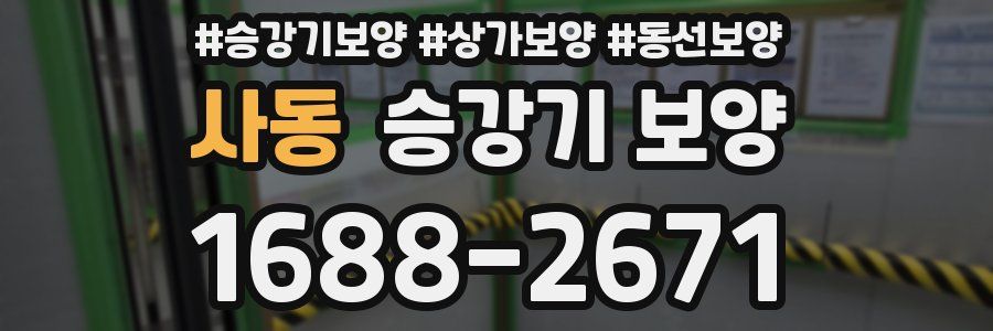 사동 승강기 보양