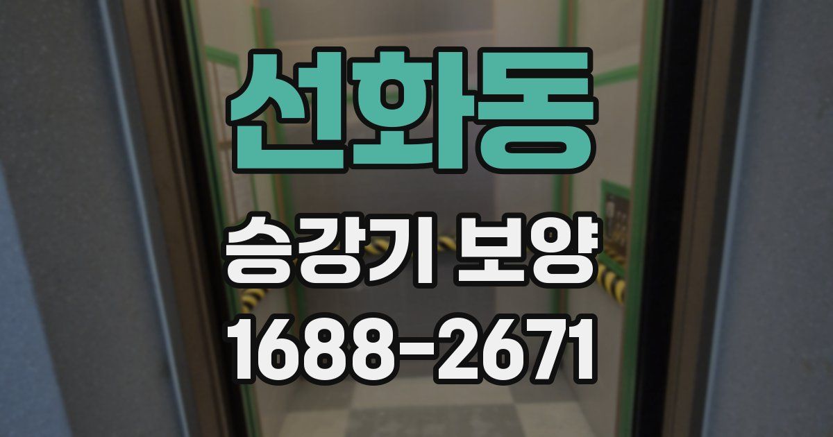 선화동 승강기 보양