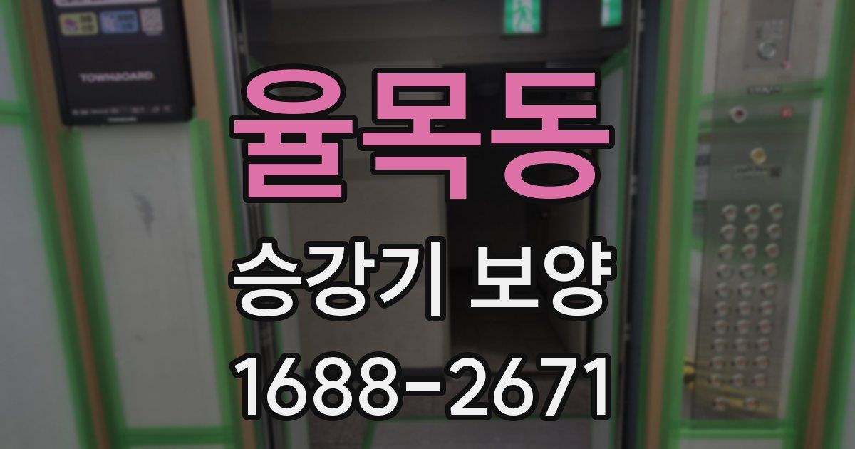 율목동 승강기 보양