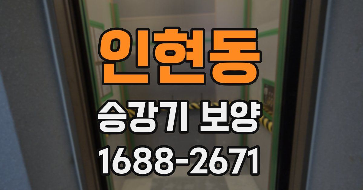 인현동 승강기 보양