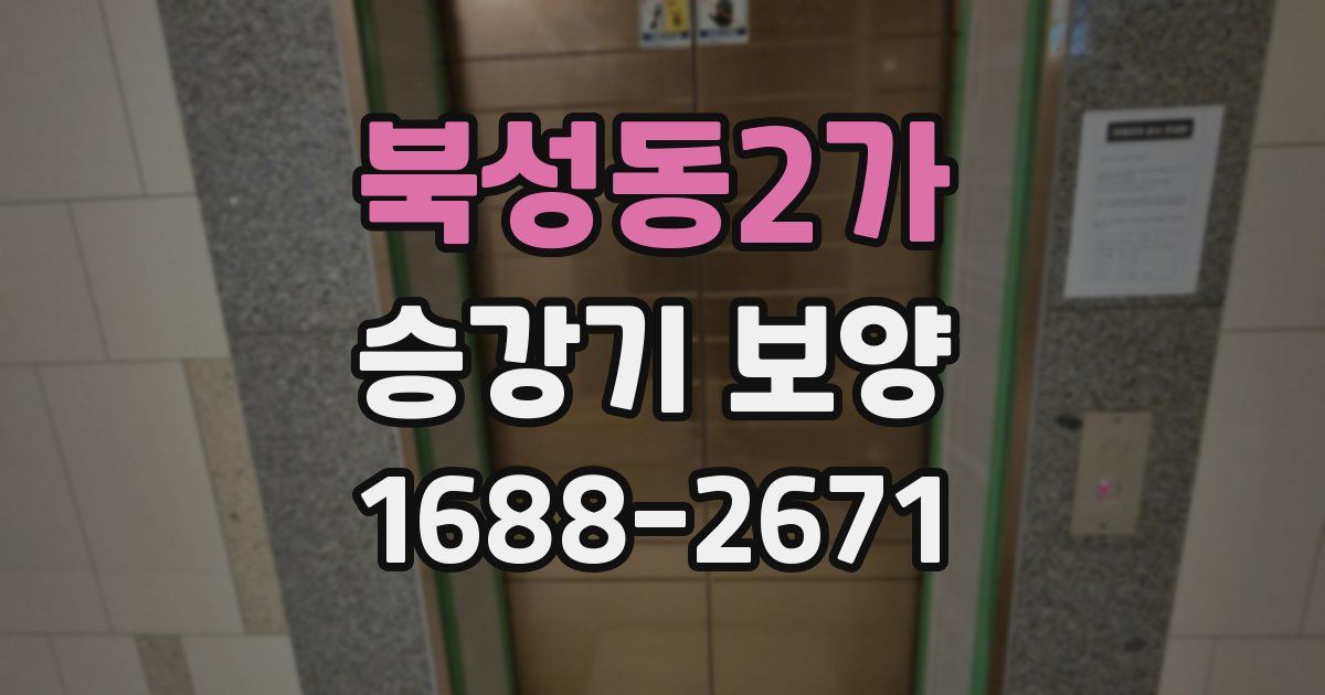 북성동2가 승강기 보양