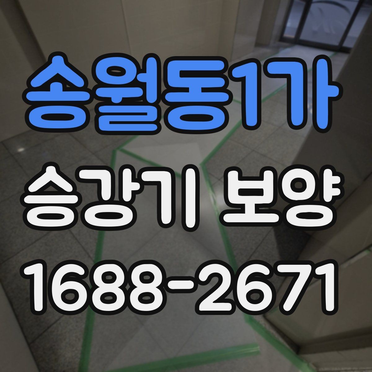 송월동1가 승강기 보양 현장 사진으로 보는 진행 과정