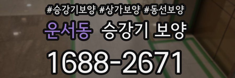 운서동 승강기 보양