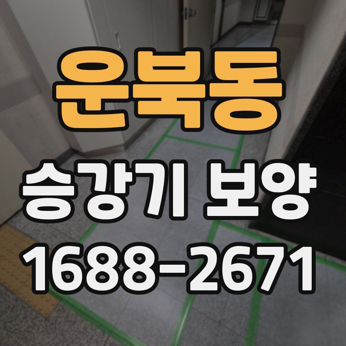 운북동 승강기 보양 공정에서 보호해야 할 주요 부위