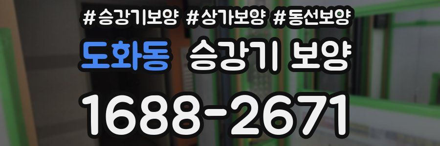 도화동 승강기 보양