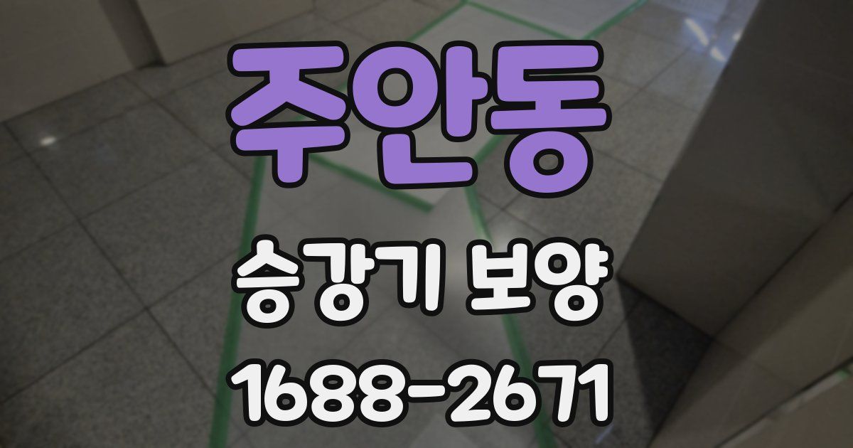 주안동 승강기 보양