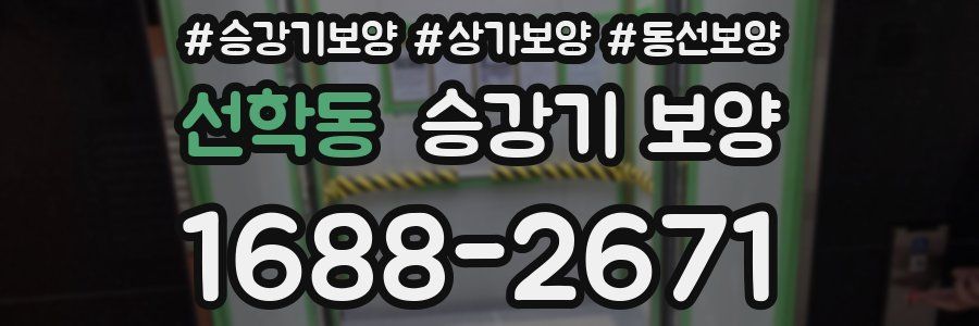 선학동 승강기 보양