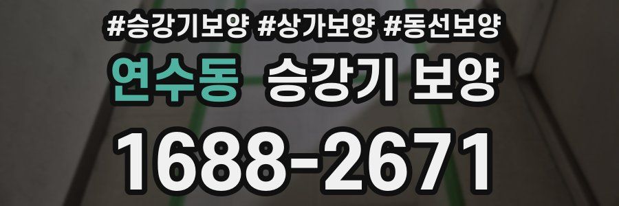 연수동 승강기 보양