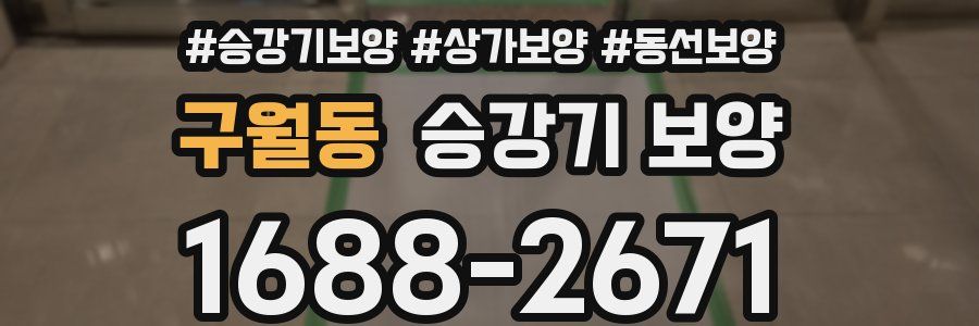 구월동 승강기 보양