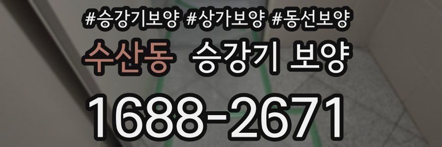 수산동 승강기 보양