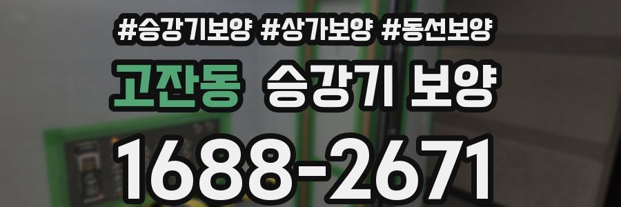 고잔동 승강기 보양