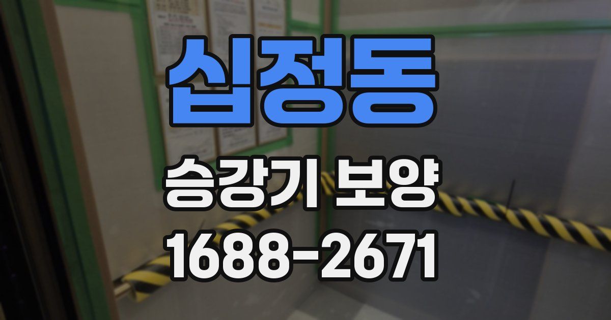 십정동 승강기 보양