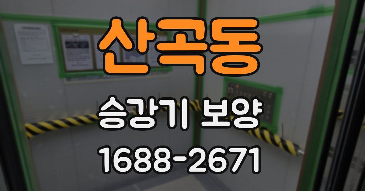 산곡동 승강기 보양