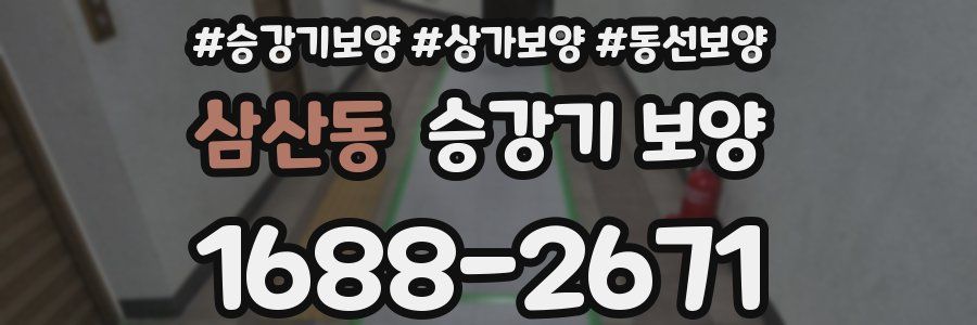 삼산동 승강기 보양