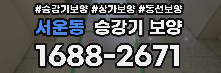 서운동 승강기 보양