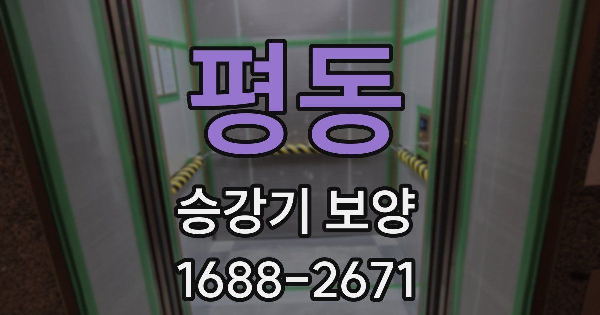 평동 승강기 보양