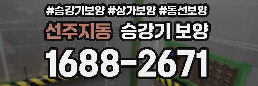 선주지동 승강기 보양