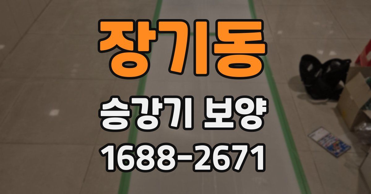 장기동 승강기 보양