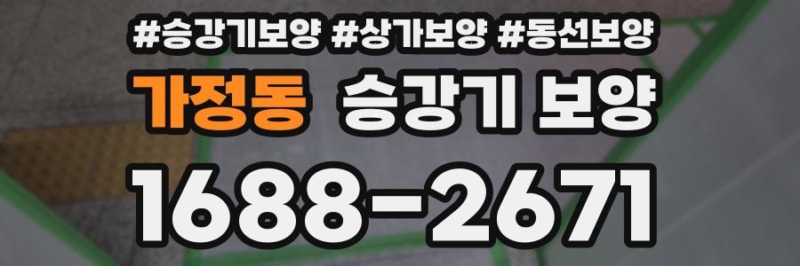 가정동 승강기 보양