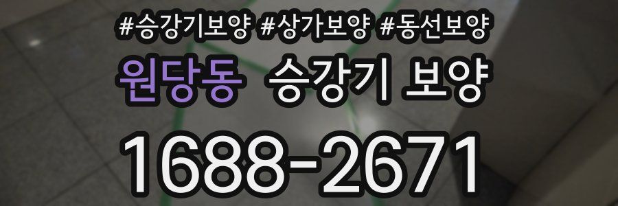 원당동 승강기 보양