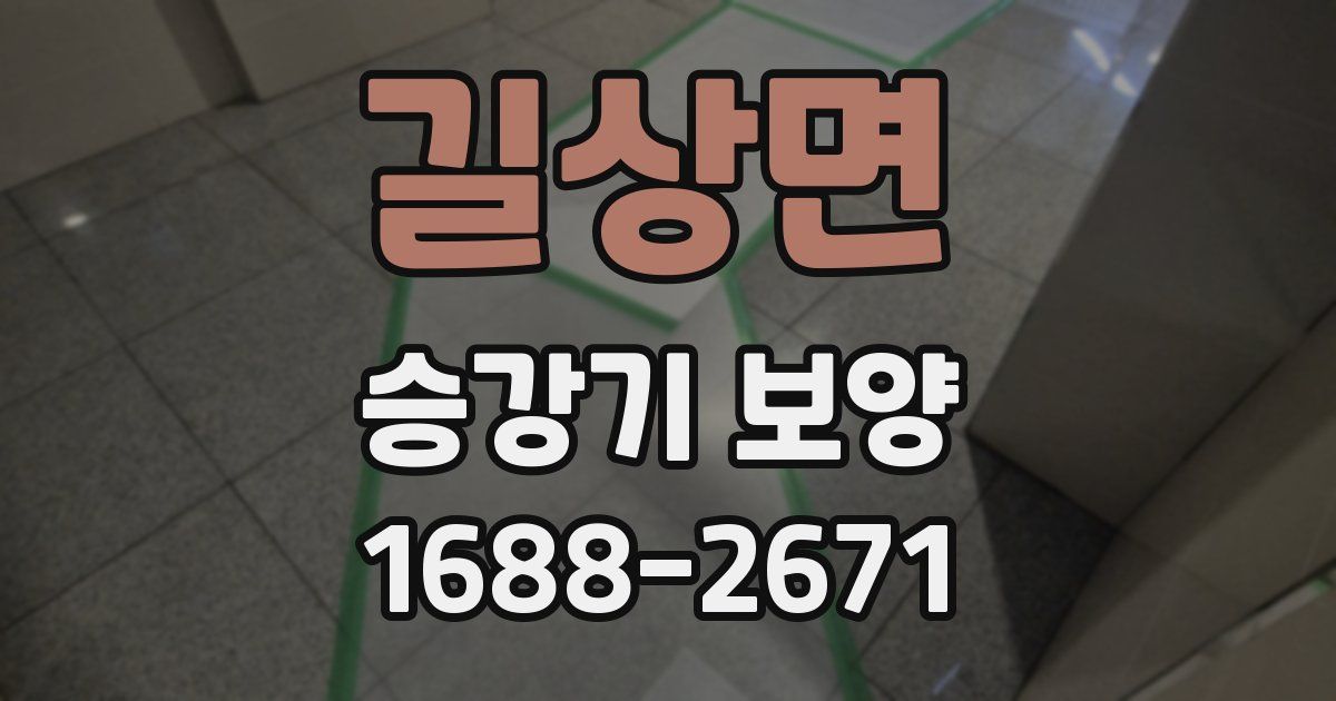 길상면 승강기 보양
