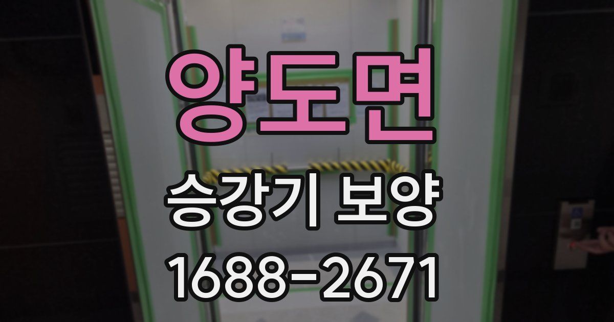양도면 승강기 보양