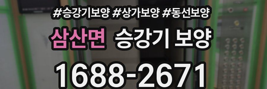 삼산면 승강기 보양