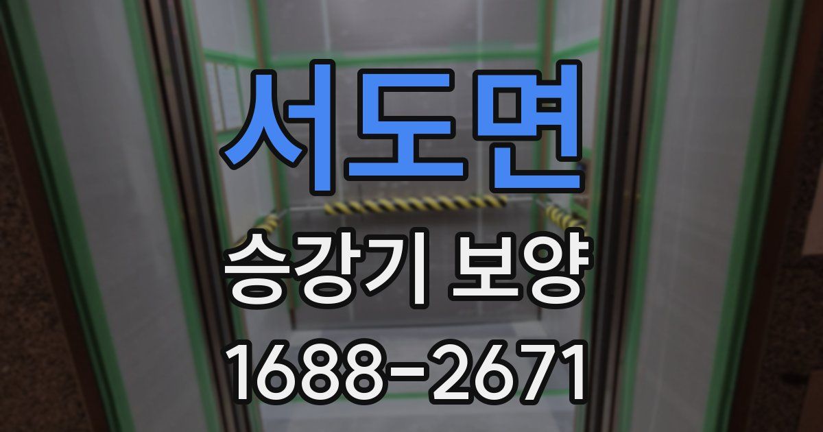 서도면 승강기 보양