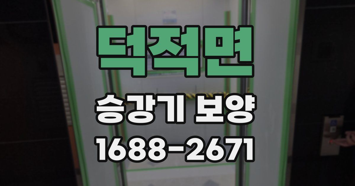 덕적면 승강기 보양