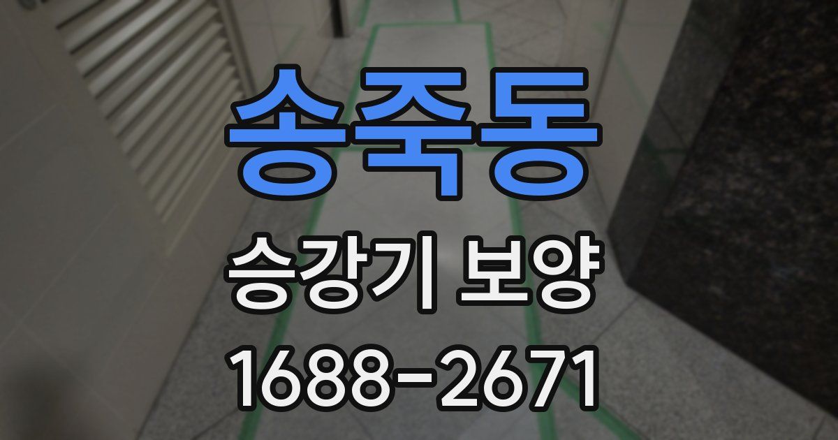 송죽동 승강기 보양