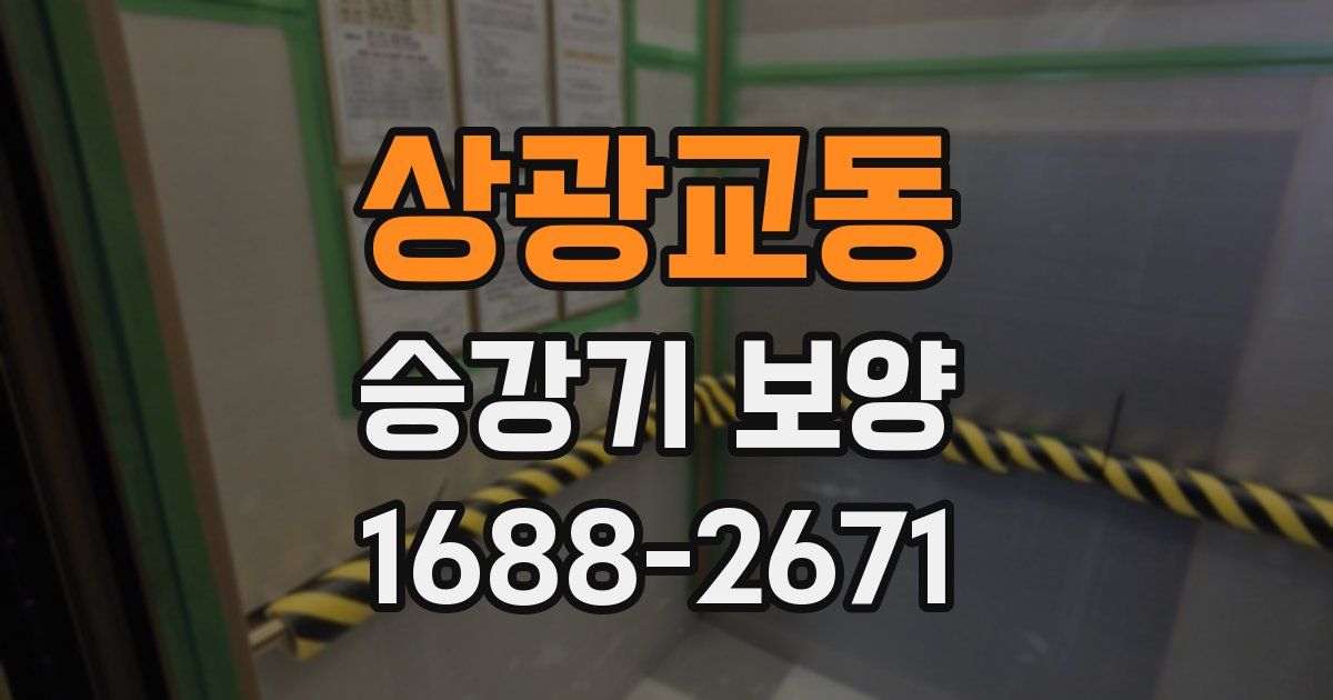 상광교동 승강기 보양