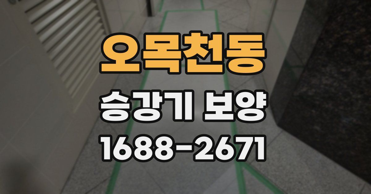 오목천동 승강기 보양