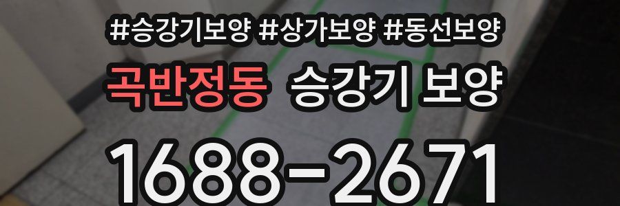 곡반정동 승강기 보양