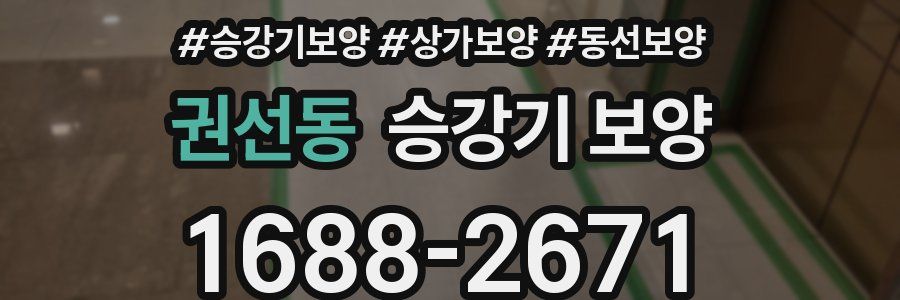 권선동 승강기 보양