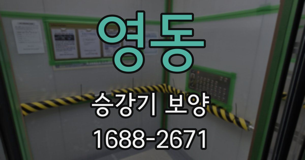 영동 승강기 보양