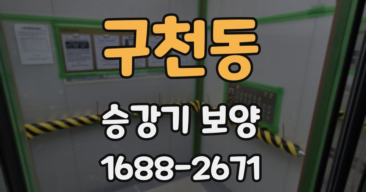 구천동 승강기 보양