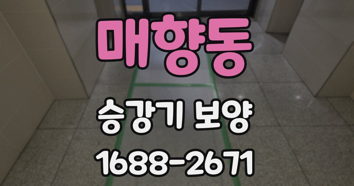 매향동 승강기 보양