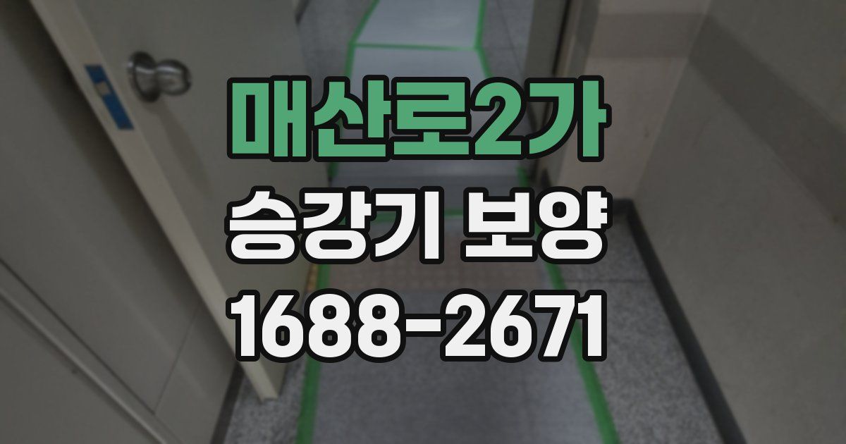 매산로2가 승강기 보양