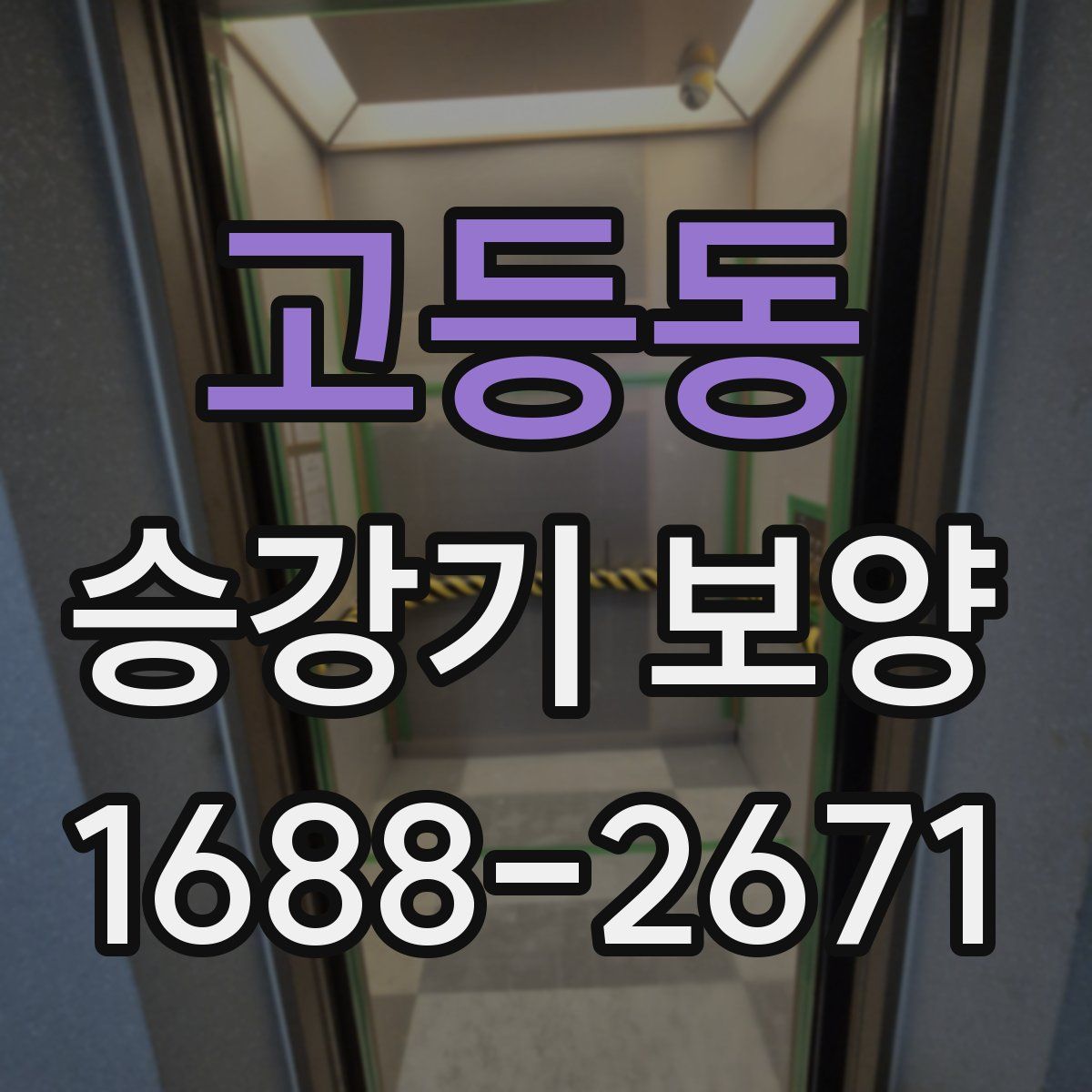 고등동 승강기 보양