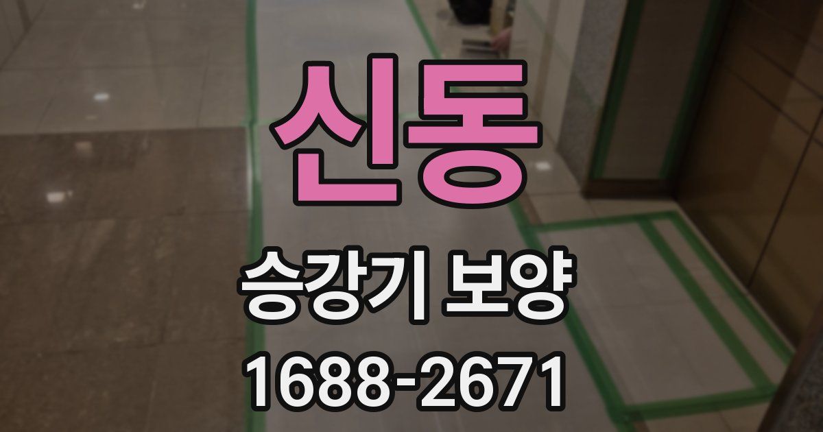 신동 승강기 보양