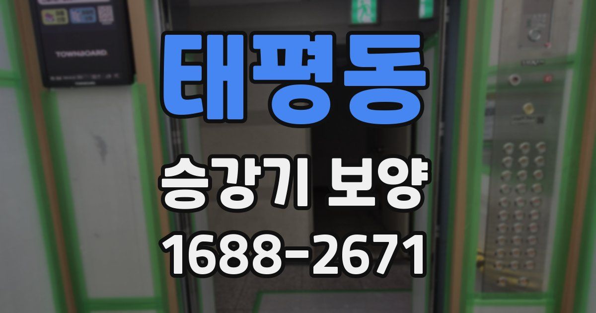 태평동 승강기 보양