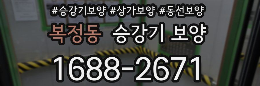 복정동 승강기 보양