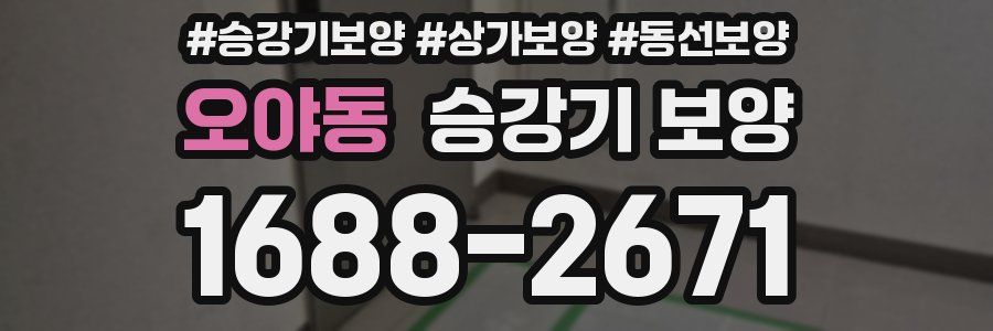 오야동 승강기 보양