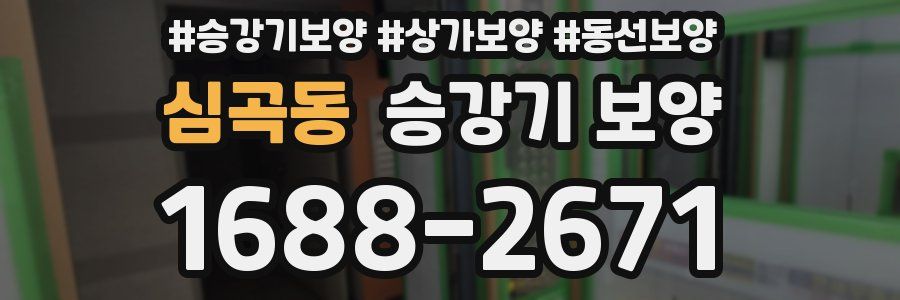 심곡동 승강기 보양