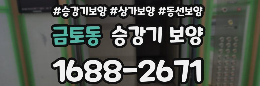 금토동 승강기 보양
