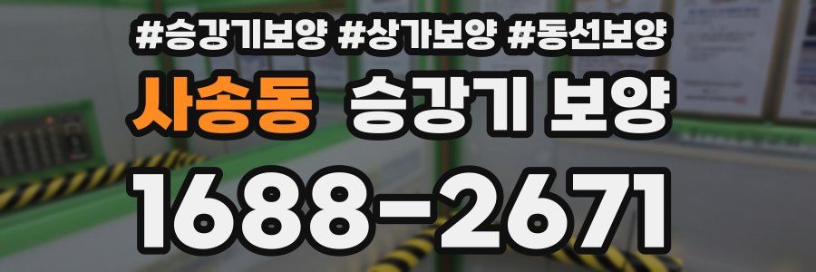 사송동 승강기 보양