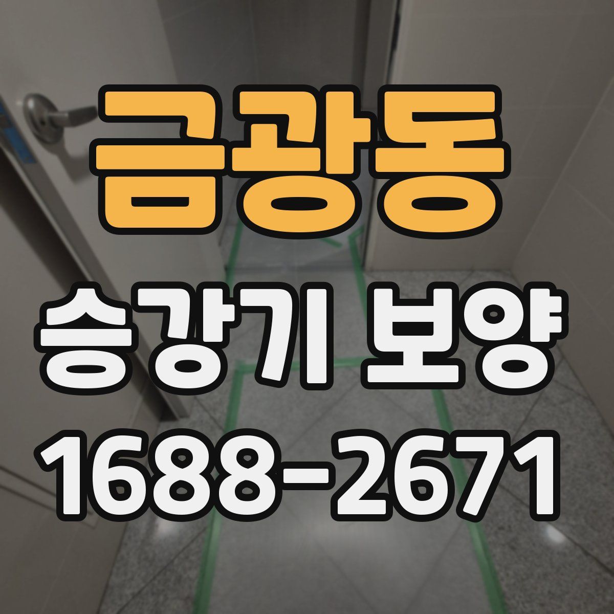 금광동 승강기 보양